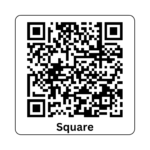 QR code for credit/debit card payment